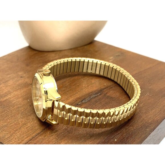 Timex Women's Watch T2M827 Gold Tone Stainless Steel Expansion Band Indiglo 25mm - Picture 9 of 14